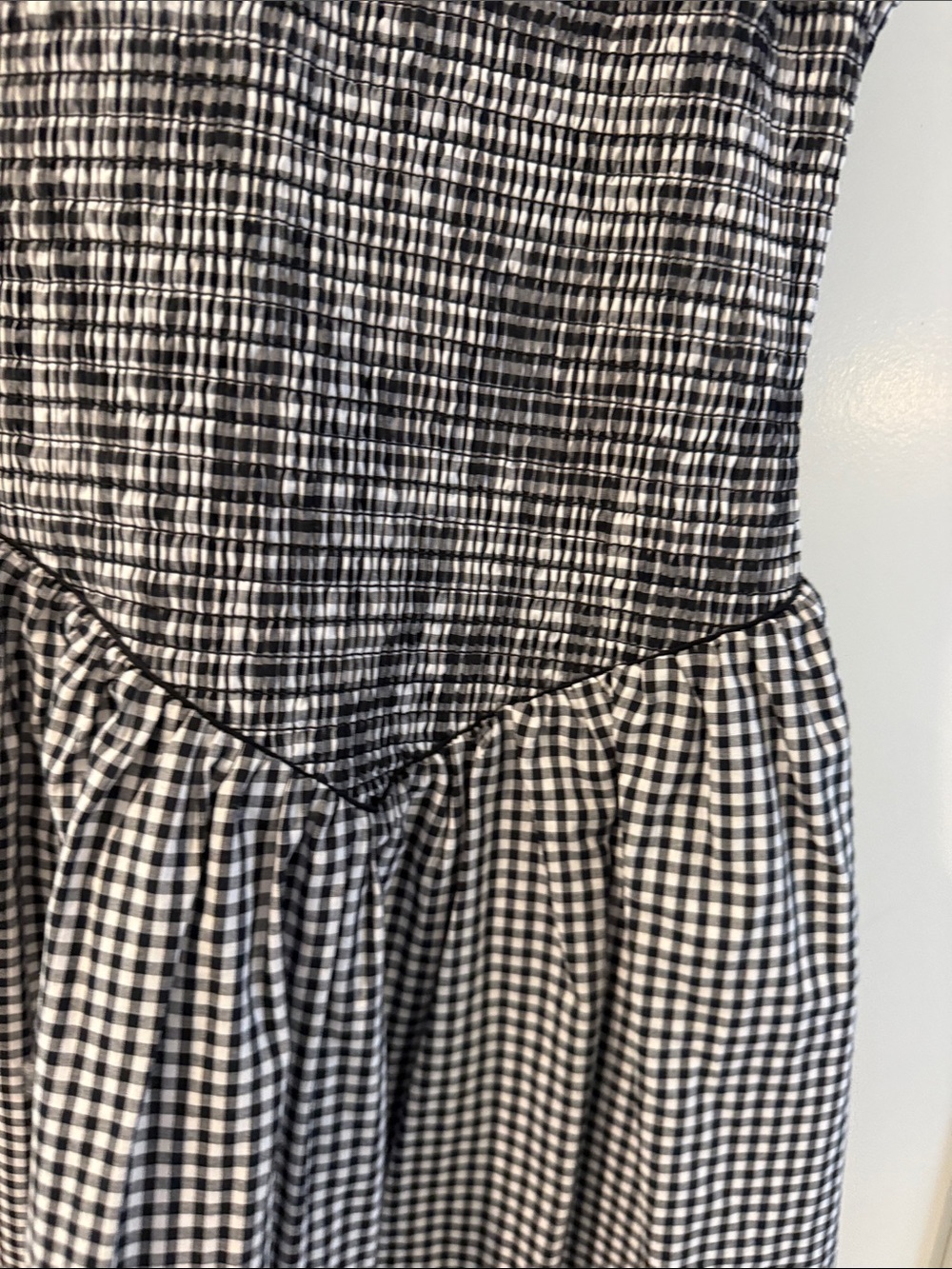 Frankie's Bikinis Black and White Coast Poplin Mini Dress cottage tile XS - Picture 6 of 8